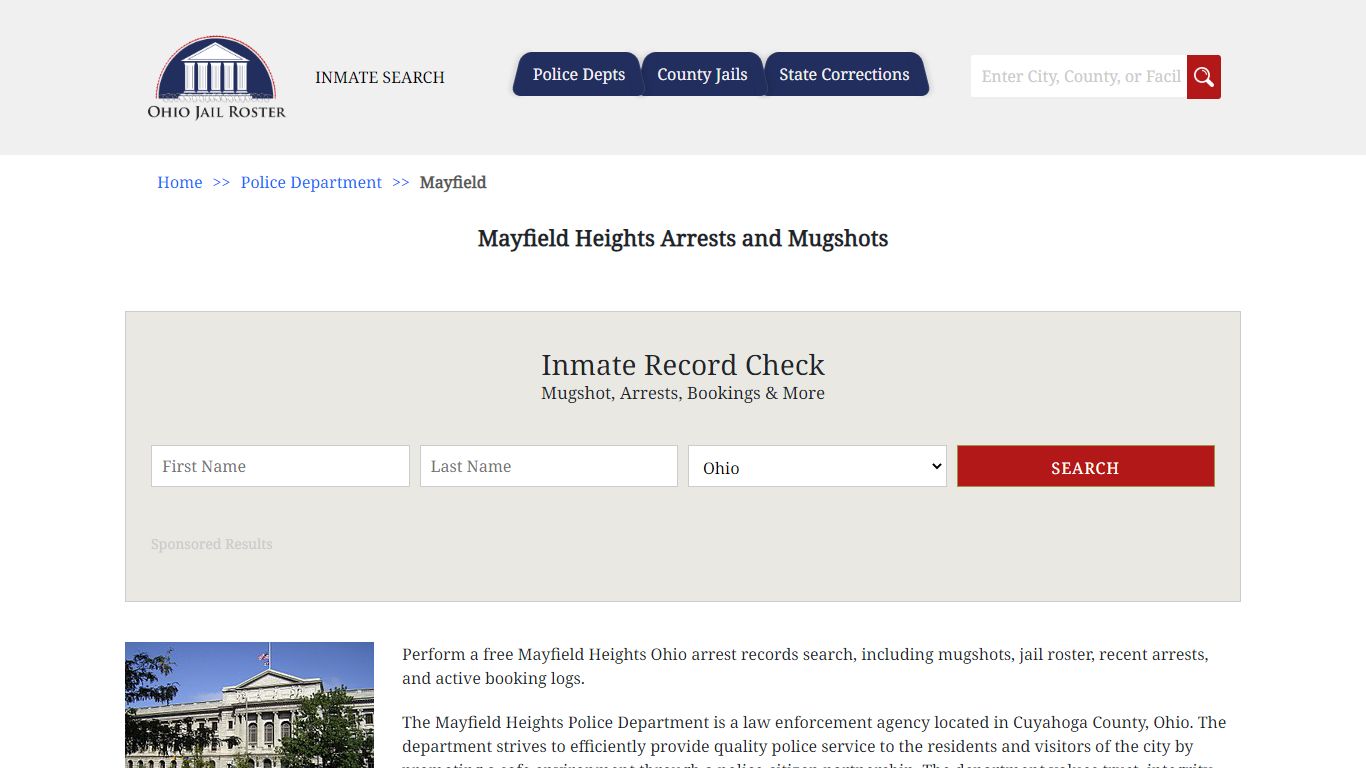 Mayfield Heights Arrests and Mugshots | Jail Roster Search